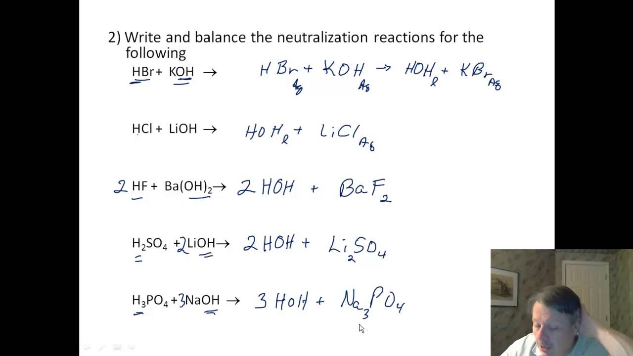 Acids 04 Worksheet