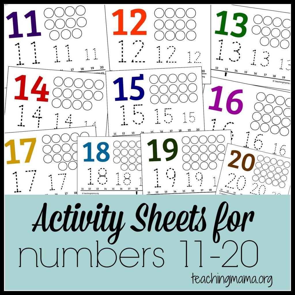 Activities For Numbers 11