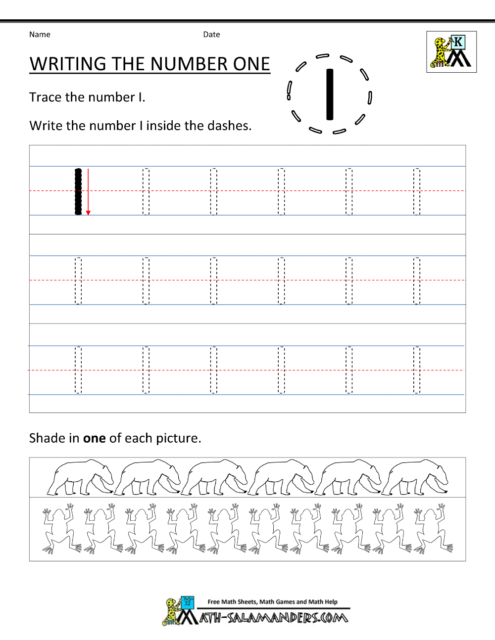 Kindergarten Printable Worksheets