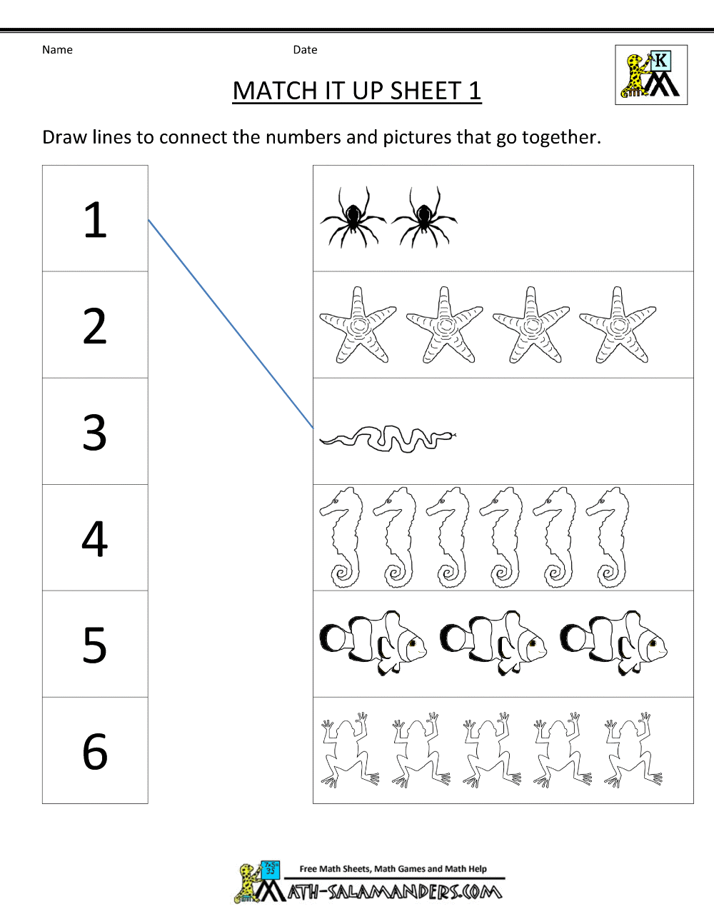 Math Worksheets Kindergarten