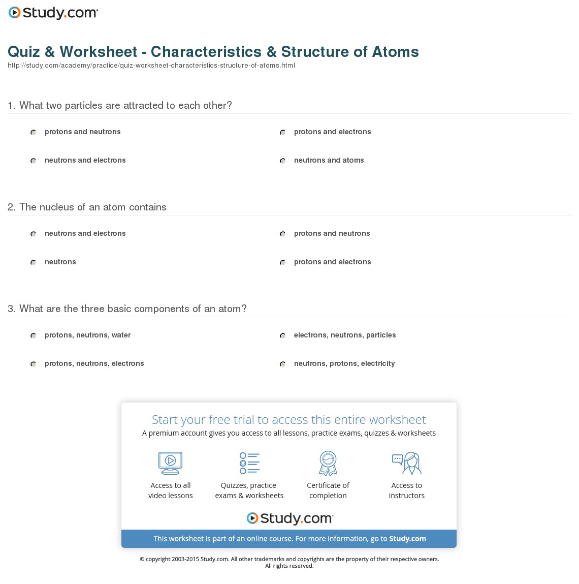 Quiz & Worksheet