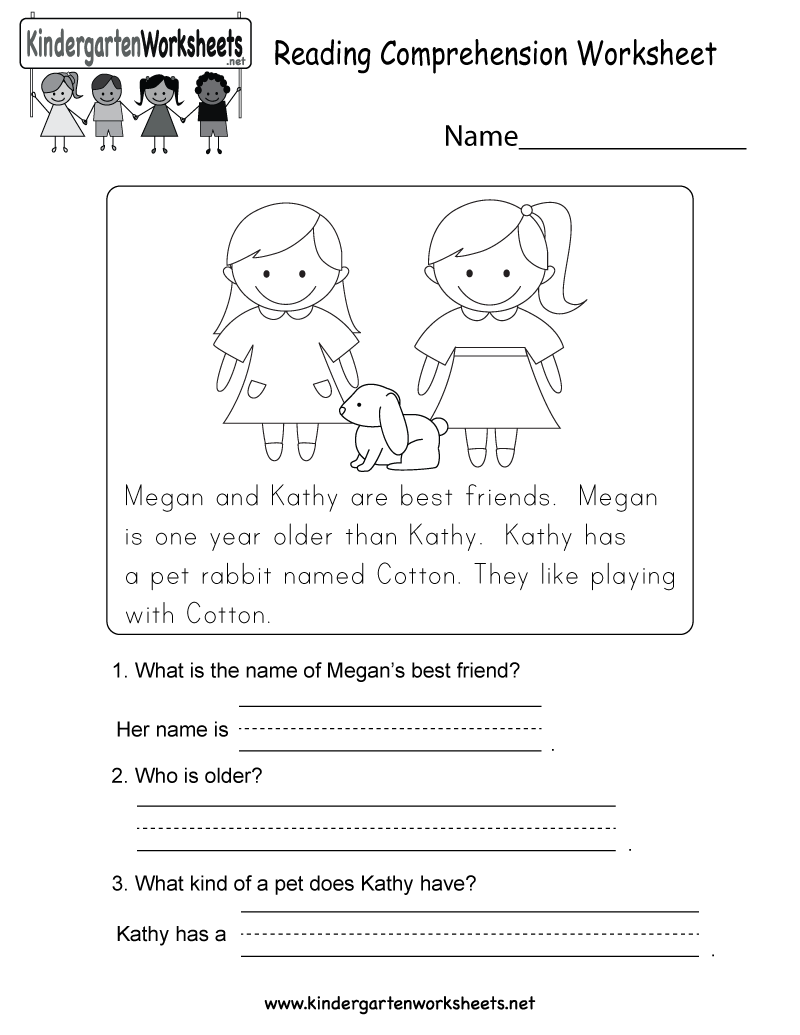 Reading Comprehension Worksheet