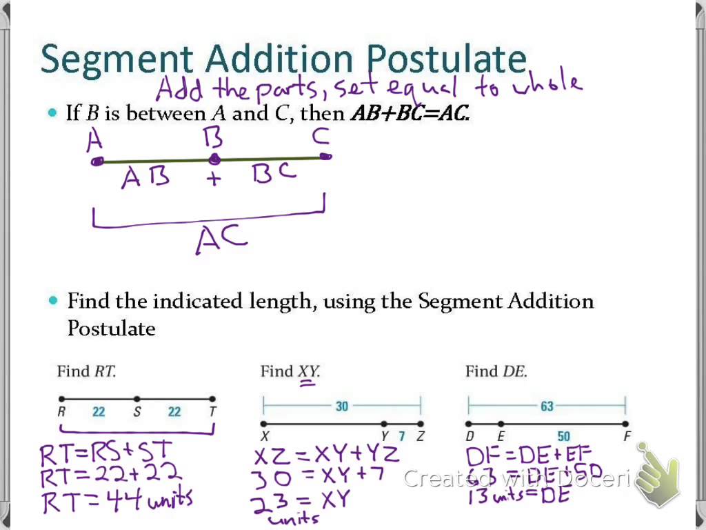 Congruent Lines Worksheets