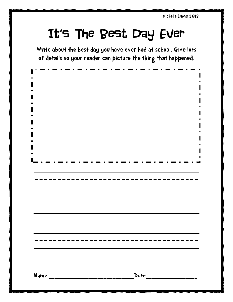 Creative Writing Prompts 1st Grade Cover Letter Of Interest