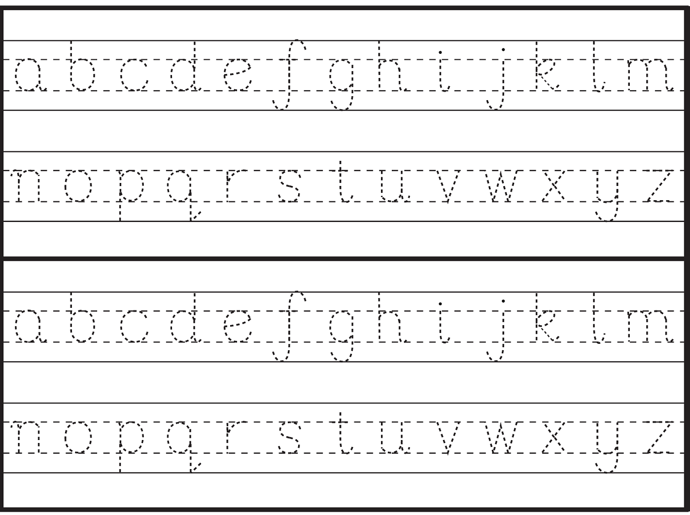 English Alphabet Worksheet For Kindergarten