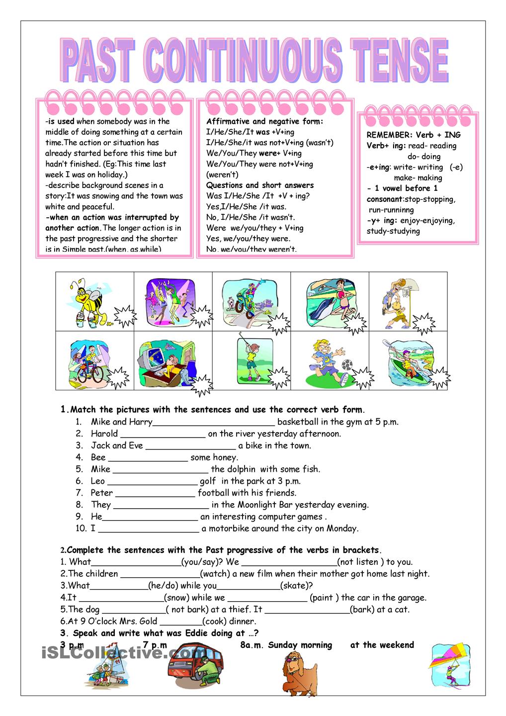 Past Continuous Tense