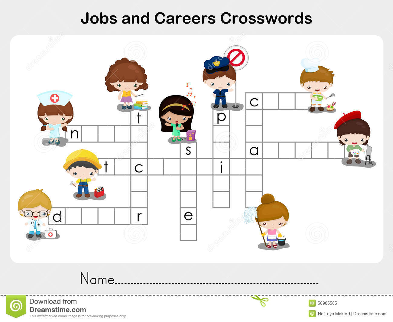 Jobs And Careers Crosswords