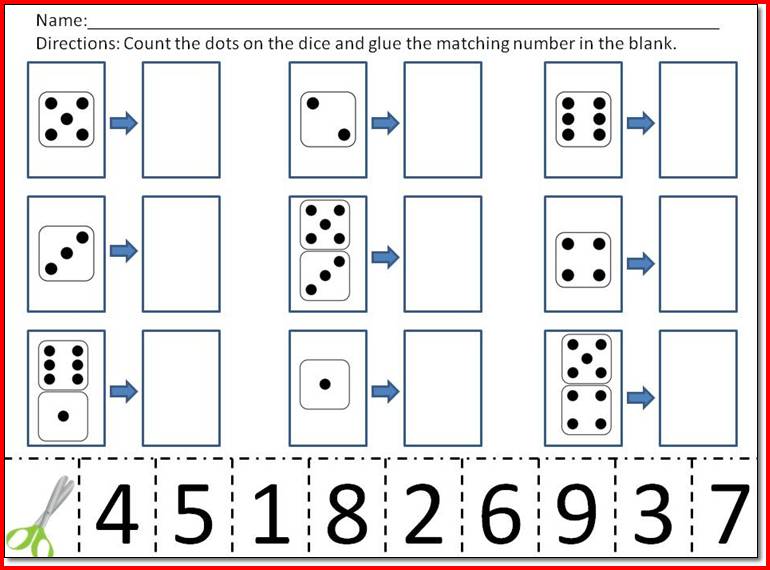 Kindergarten Cutting Worksheets