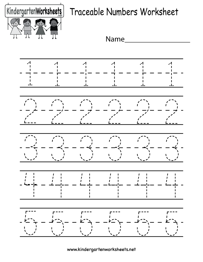 Kindergarten Number Worksheets