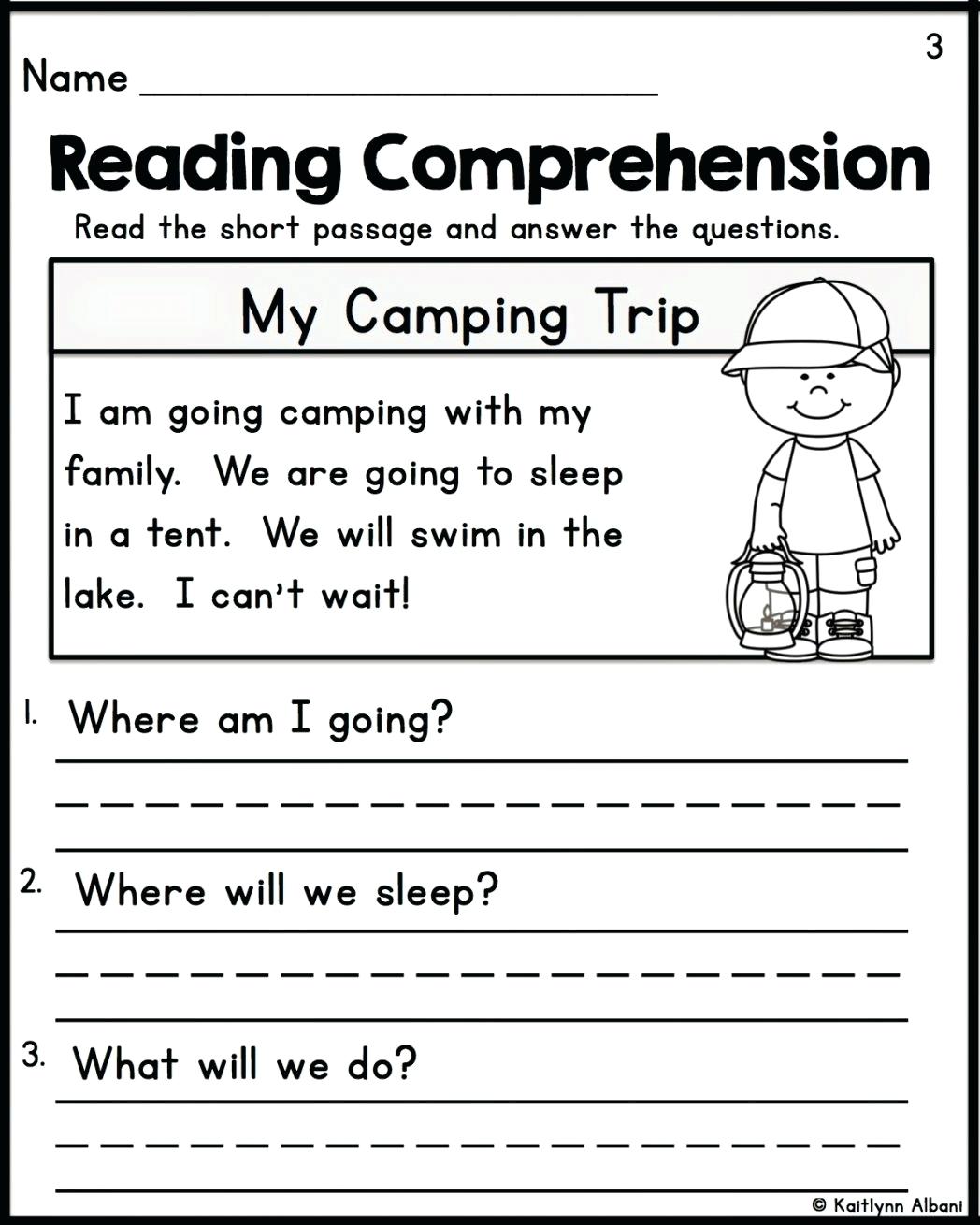 Comprehension Worksheets Grade 2