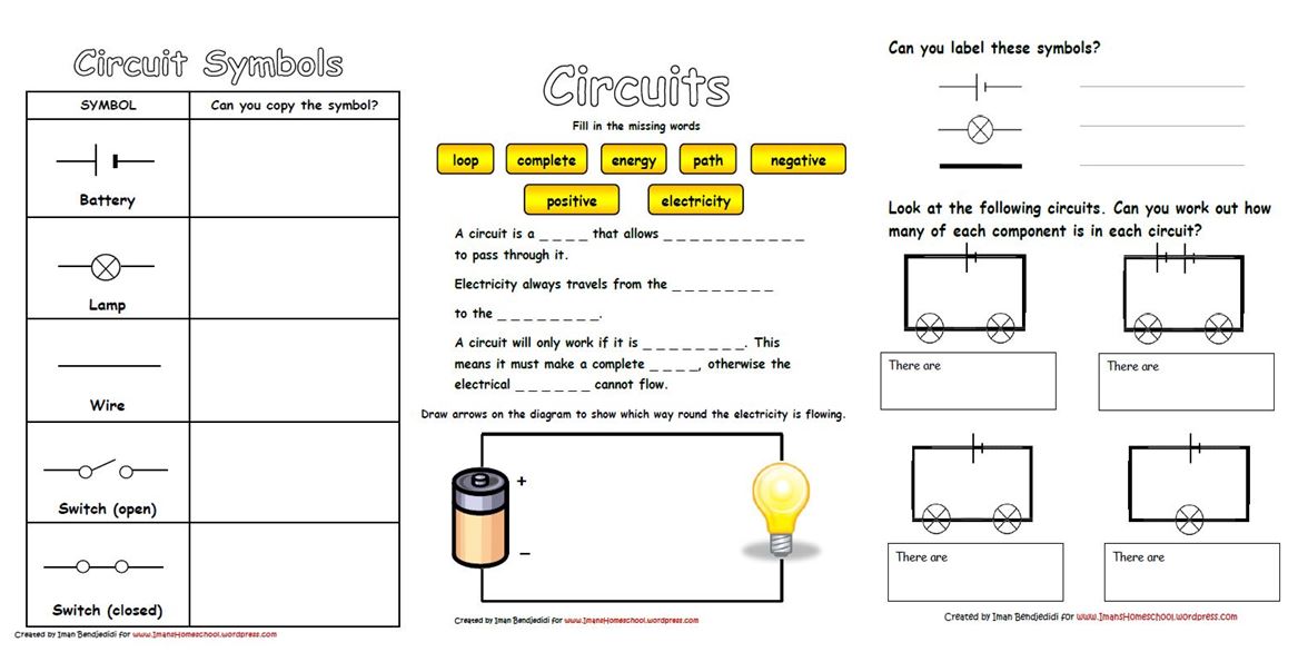 Electric Circuits Worksheets