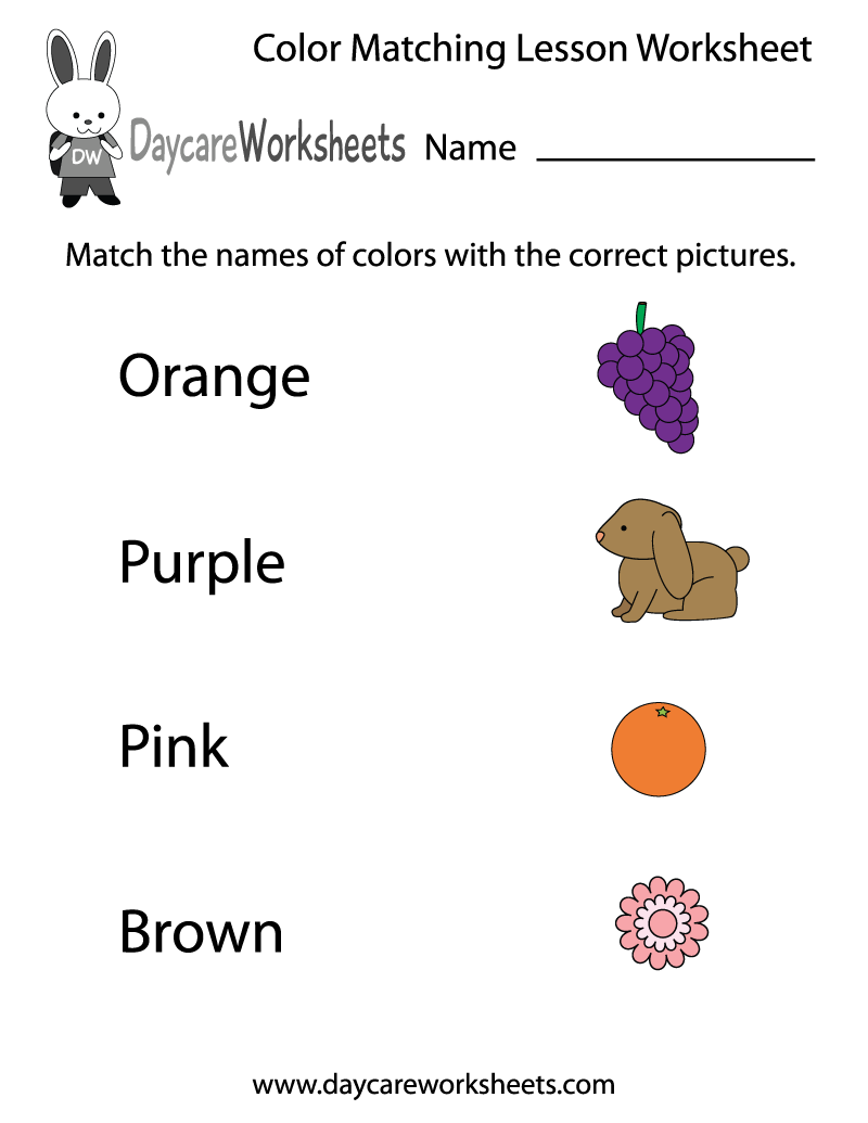 Pleasing Names Of Colours Worksheets With Additional Free