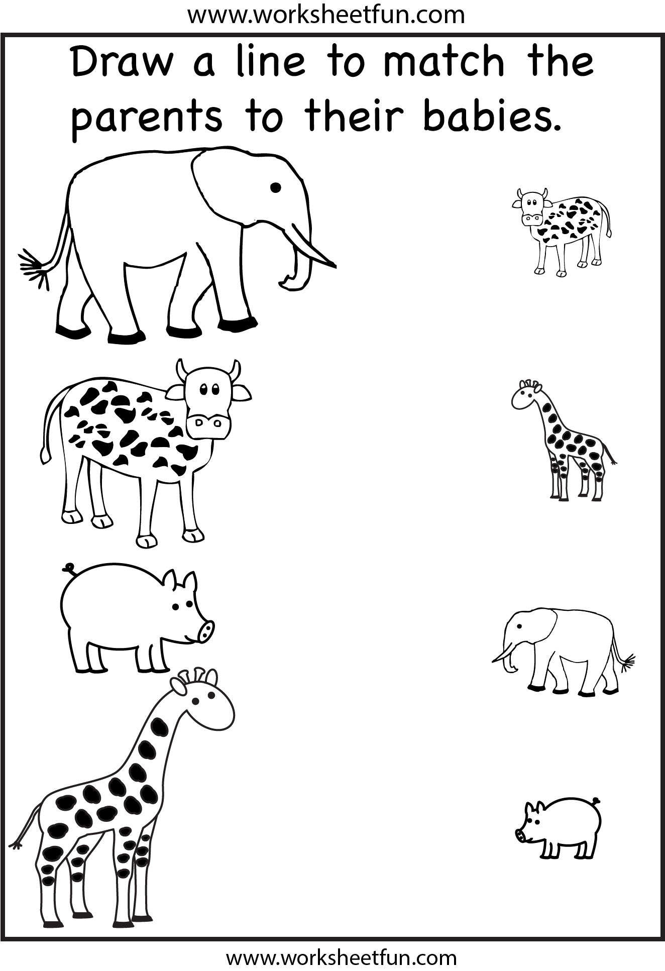 Collection Of Animal Worksheets For Preschoolers