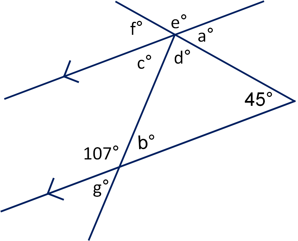 Collection Of Printable Math Worksheets Angles In Transversal