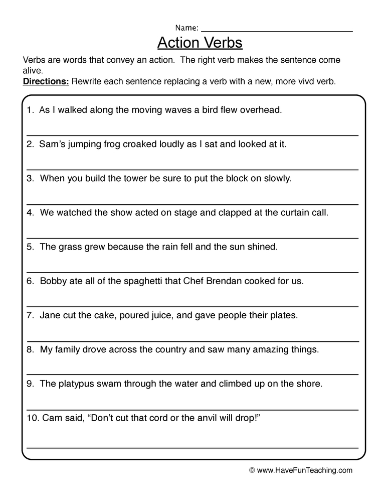 action-verb-worksheets-4th-grade