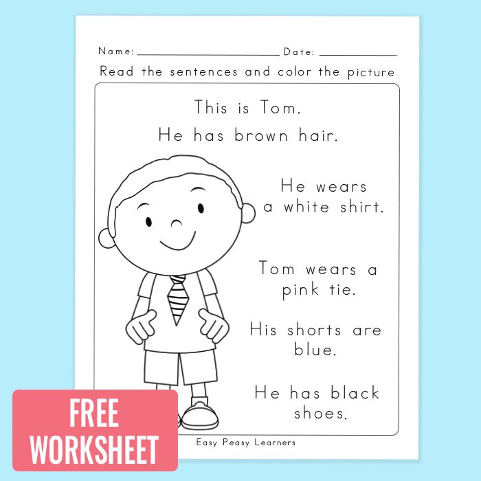 Easy Reading Comprehension Worksheets For Kindergarten 677215