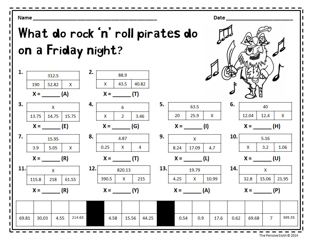 Kindergarten  Talk Like Pirate Day Math Freebie With Tapestrip