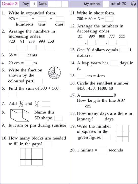 Math Worksheets For Grade 11 819278