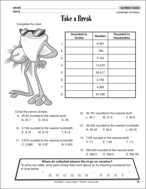 5th Grade Math Worksheets