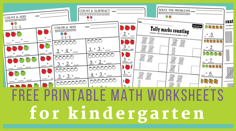 15+ Kindergarten Math Worksheets Pdf Files To Download For Free