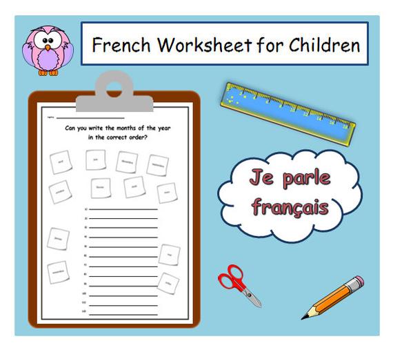 French Teacher Printable Months Of The Year Lesson Plans