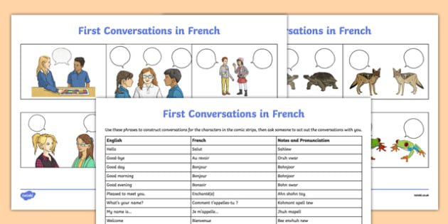 French Greetings Worksheet   Worksheet