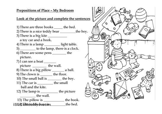 190 Free Esl Prepositions Of Place Worksheets