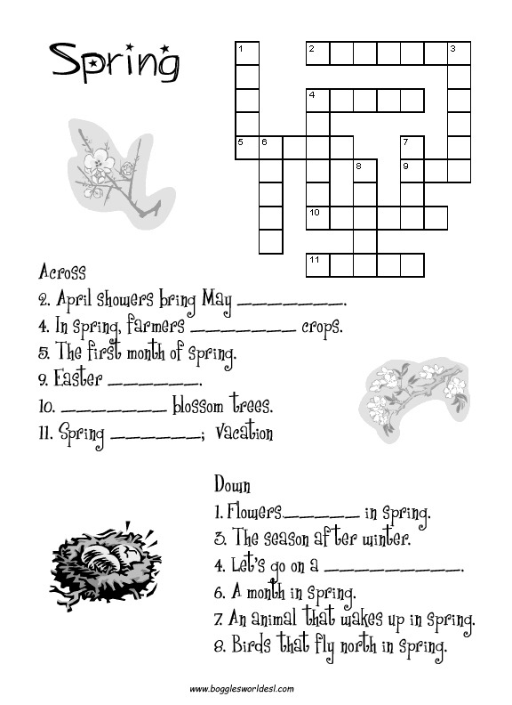 Spring Worksheets And Teaching Activities