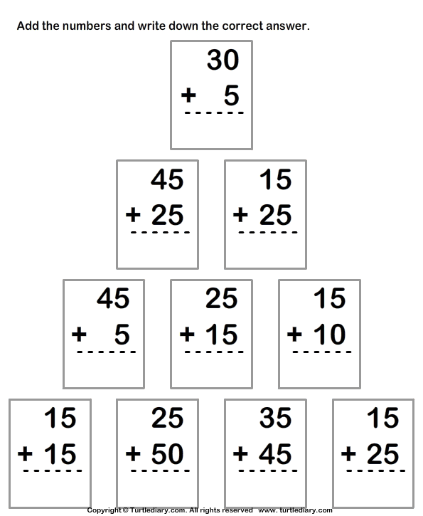 Adding 2 Digit Numbers