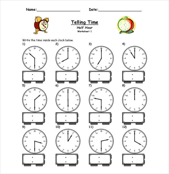 Printable Time Clock Sheets