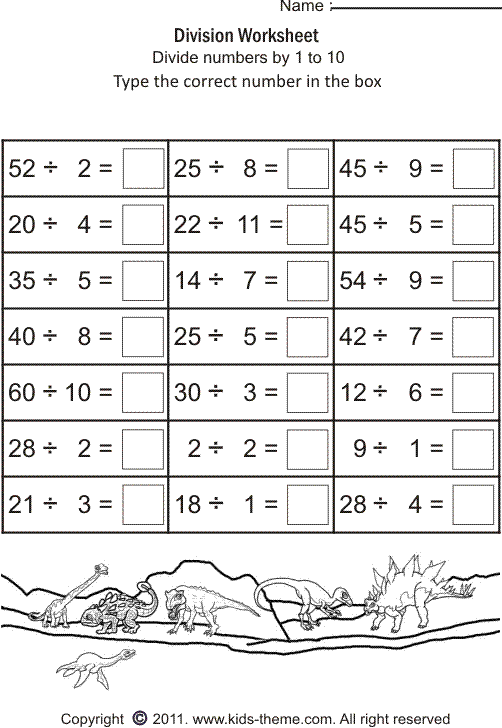 Division Worksheets