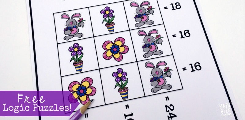 Spring Themed Logic Puzzles {free!}