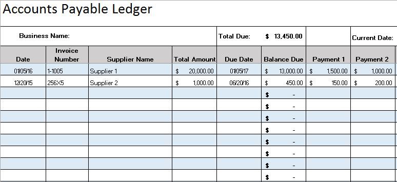 Free Accounting Templates In Excel