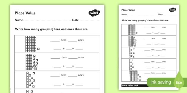 Place Value Worksheet