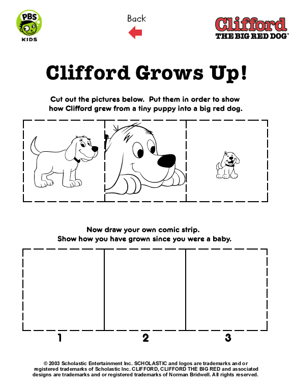 Clifford   Printables   Clifford Activity Pages