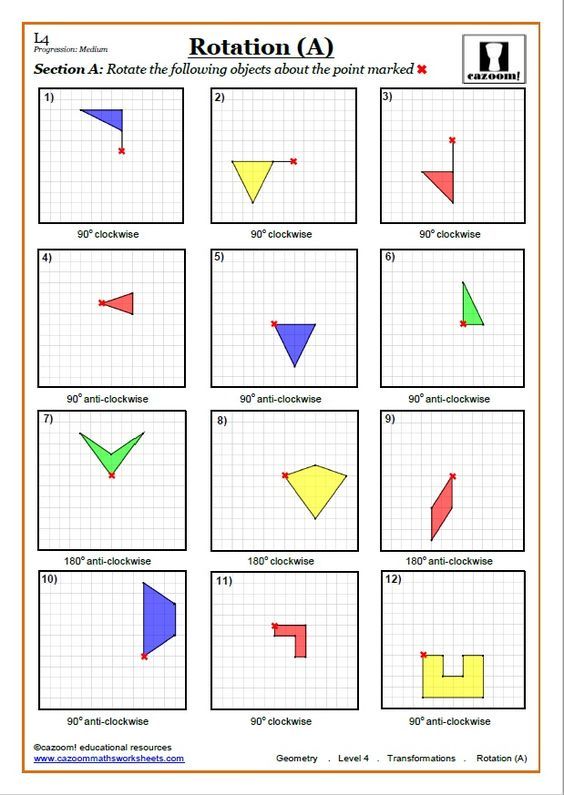 Transformations Worksheets With Answers