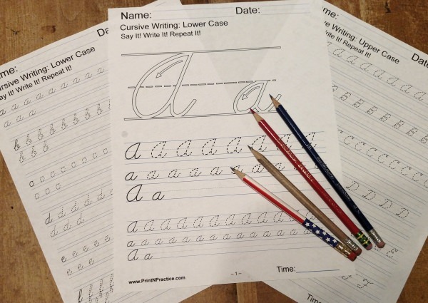 50+ Cursive Writing Worksheets â­ Alphabet, Sentences, Advanced